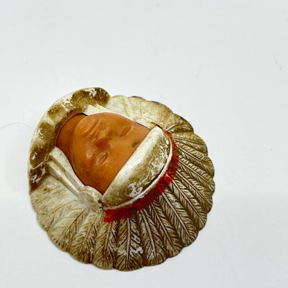 St Labre Indian School Plastic Chief Head Ashland Montana SC3