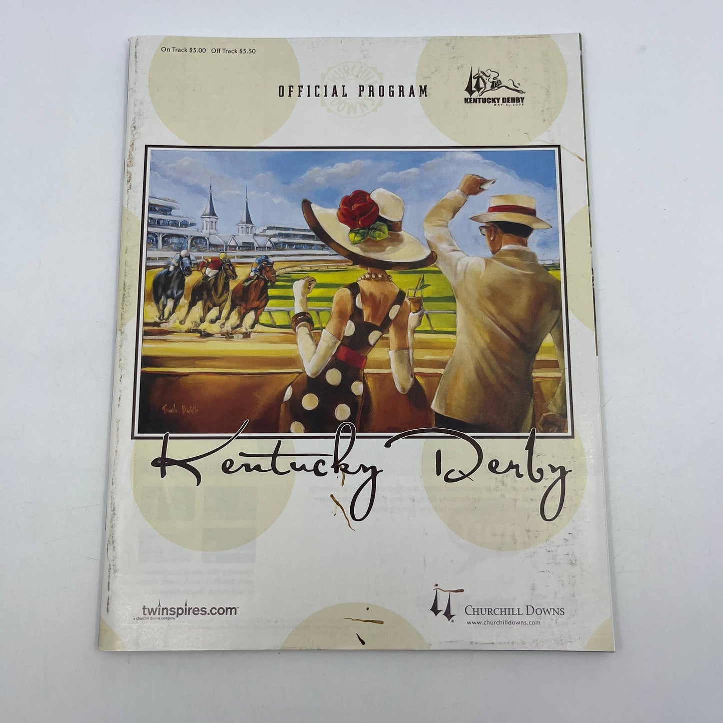 Kentucky Derby Official Program 134th Saturday May 3, 2008 Churchill Downs TH7-2