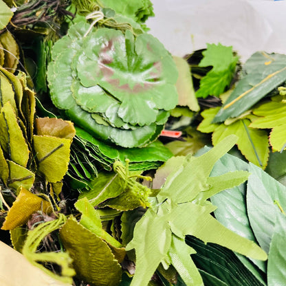 HUGE Lot of Vintage 1960s - 70s Craft Artificial Flowers GREEN LEAVES Japan TD6