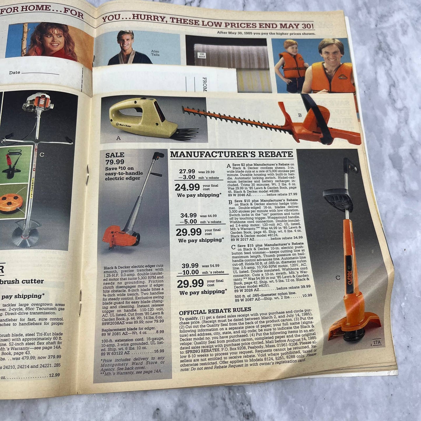 Montgomery Ward 1985 July Catalog Sale Original S3
