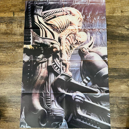 Alien Movie Official Poster Magazine #1 1979 Large Fold-Out Wall Poster BA1