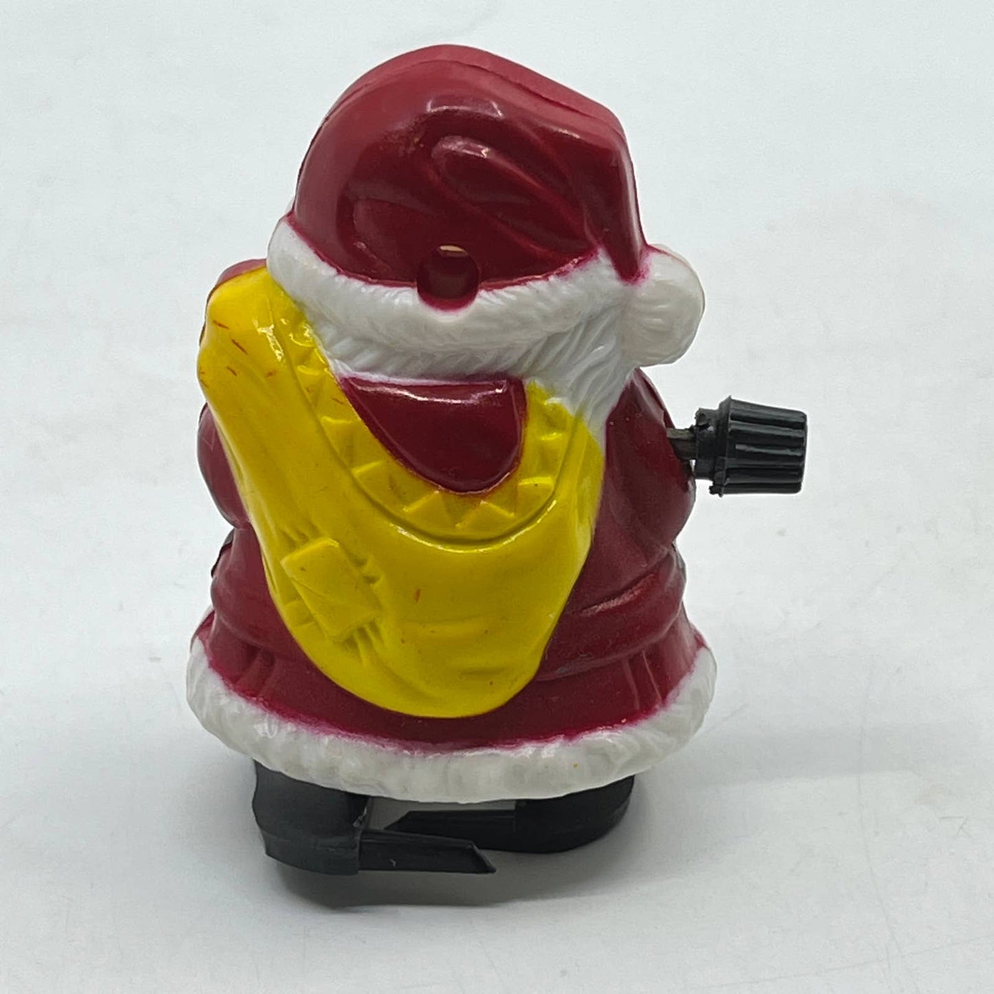 1970s Wind Up Christmas Toy Santa Claus Hong Kong 2.5" WORKS SE2