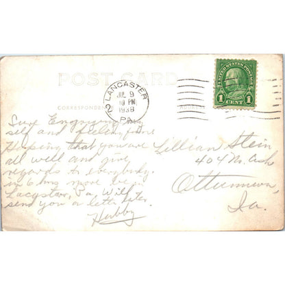 Vtg Postcard McConnellsburg From Seylar's Tea Room Tuscarora Mt. Cove TI1-1