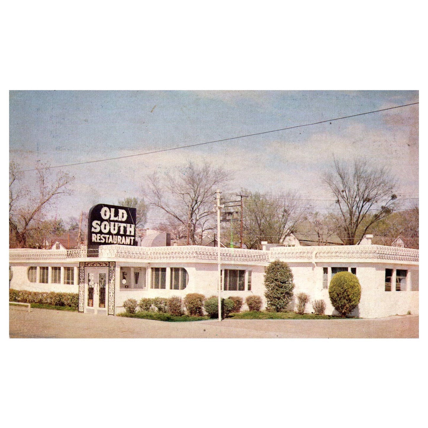Old South Restaurant Fort Smith Arkansas - Postcard TJ8-2