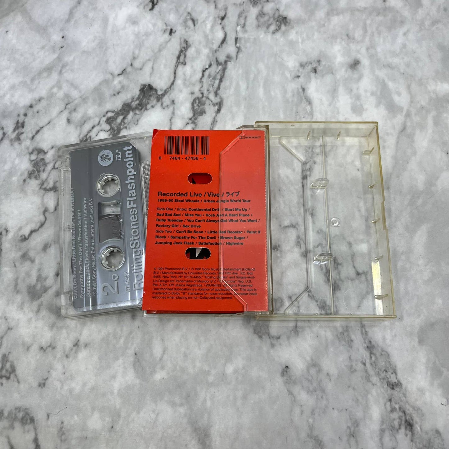 Rolling Stones - Flashpoint Cassette Tape TD9-62