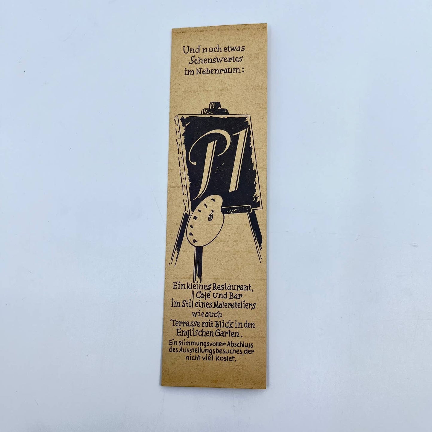 1950s Restaurant Cafe & Bar Painter’s Studio English Garden Brochure Germany SC6