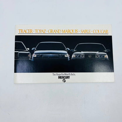 1988 Mercury Catalog Brochure Press Book Tracer Topaz Cougar Sable BA1