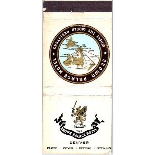 The Brown Palace Hotel Denver CO Advertising Matchbook Cover SA1-M11