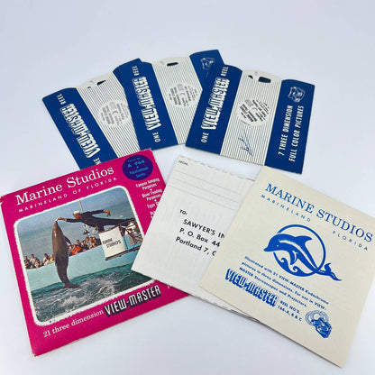 1955 Vacationland Series A 964 Marine Studios View Master Reels w/ Sleeve SD2