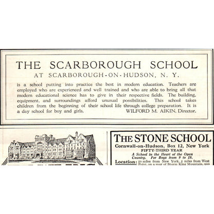 c1920 Harper's Ad - Miss Mason's Summer School for Girls Tarrytown-on-Hudson EA3