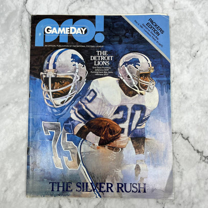 Gameday Pro December 6, 1981 Green Bay Packers v Detroit Lions Billy Sims TJ3