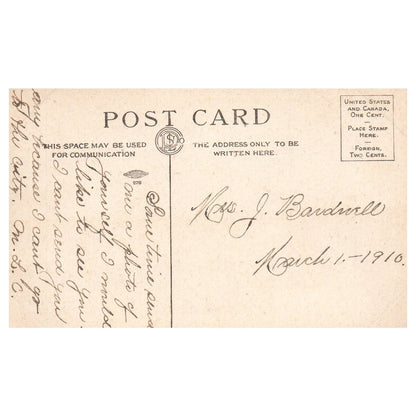 US Training Ship Huntress St. Louis MO 1910 - Original Postcard TJ8-5