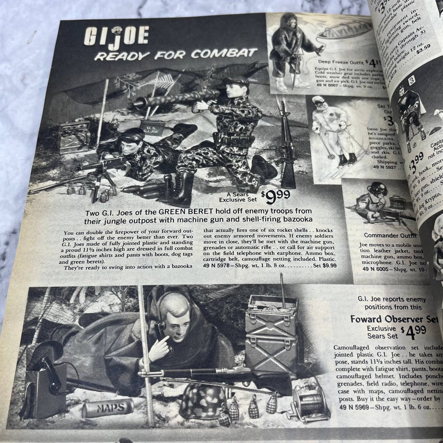 1967 Sears Christmas Wish Book Catalog GI Joe Barbie Toys Gifts S3