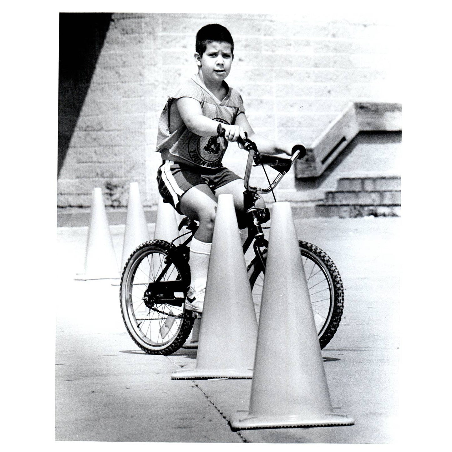 1984 Press Photo Craig Celona Harborside Community School Bike Rodeo 8x10" AD3