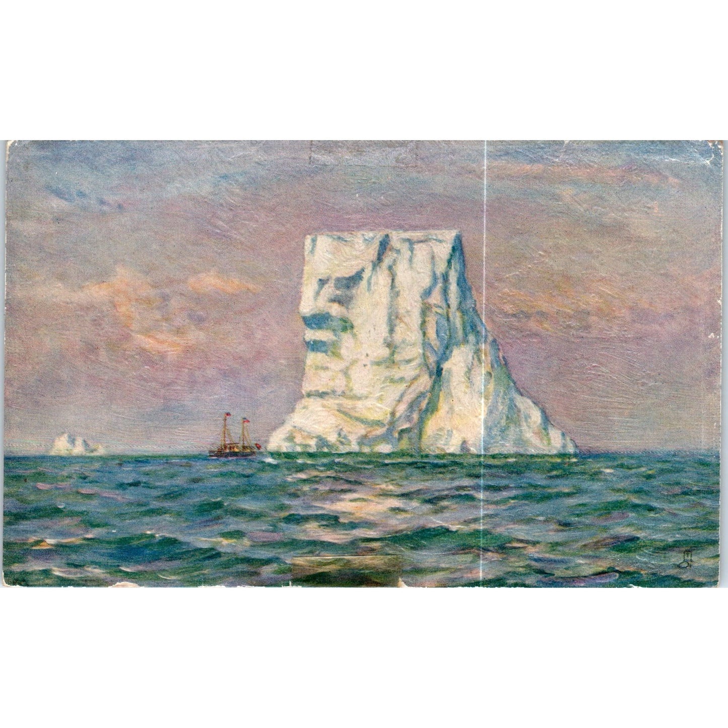 A Contribution from Greenland Glacier Raphael Tuck Original Postcard P3-2
