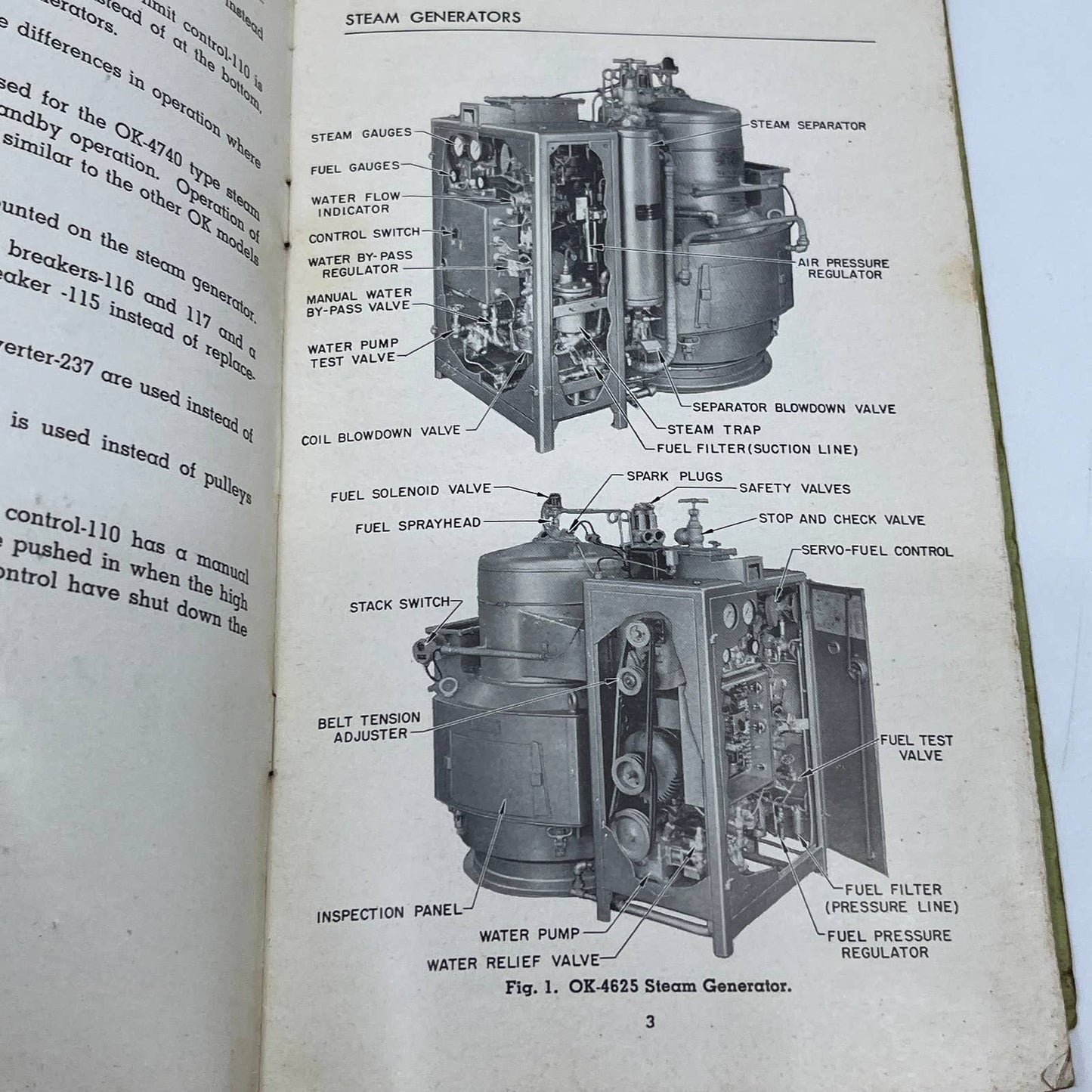 1953 Operator's Manual Vapor-Clarkson Steam Generators Bulletin No. 1-208 TG6