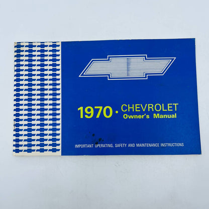 1970 70 Chevrolet Bel Air Impala Caprice Owners Manual Chevy BA2