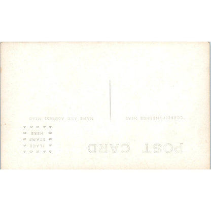 Antique RPPC Postcard Group of 4 Ladies in Black Skirts Outside Farmhouse EA3