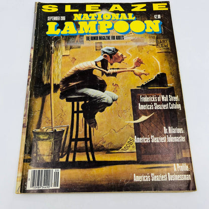 Vintage National Lampoon Magazine Sleaze September 1986 Newsstand BA2