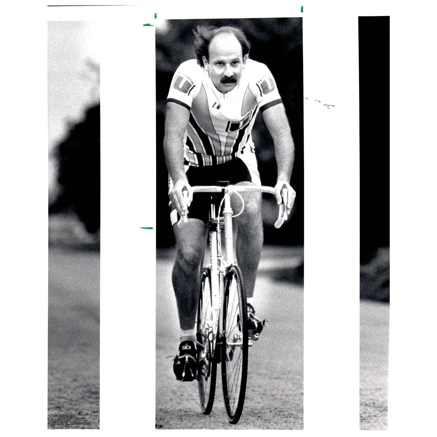 1988 Press Photo Cycling Darry Swartz Trains for Biathlon Miami Shores 8x10" AD3