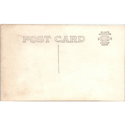 Antique RPPC Postcard Large Group Family Photo in the Country EA3