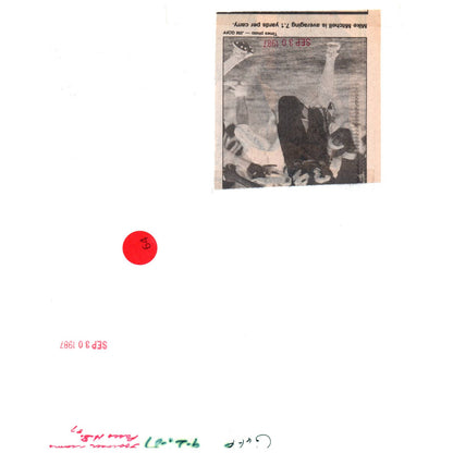 1987 Press Photo Football Pasco High School Mike Mitchell & Kenny Hill 8x10" AD3