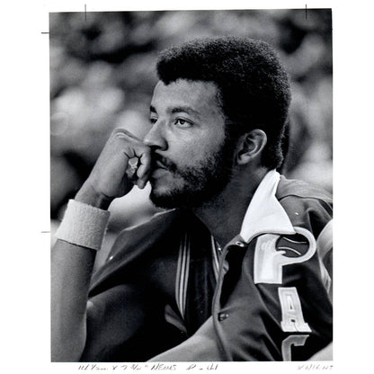 1977 Press Photo Basketball NBA Indiana Pacers Billy Knight 8x10" AD3