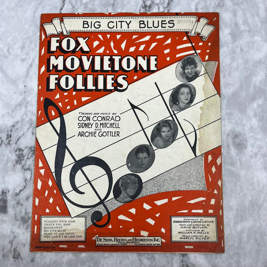 That's You Baby from Fox Movietone Follies 1929 Sheet Music V38