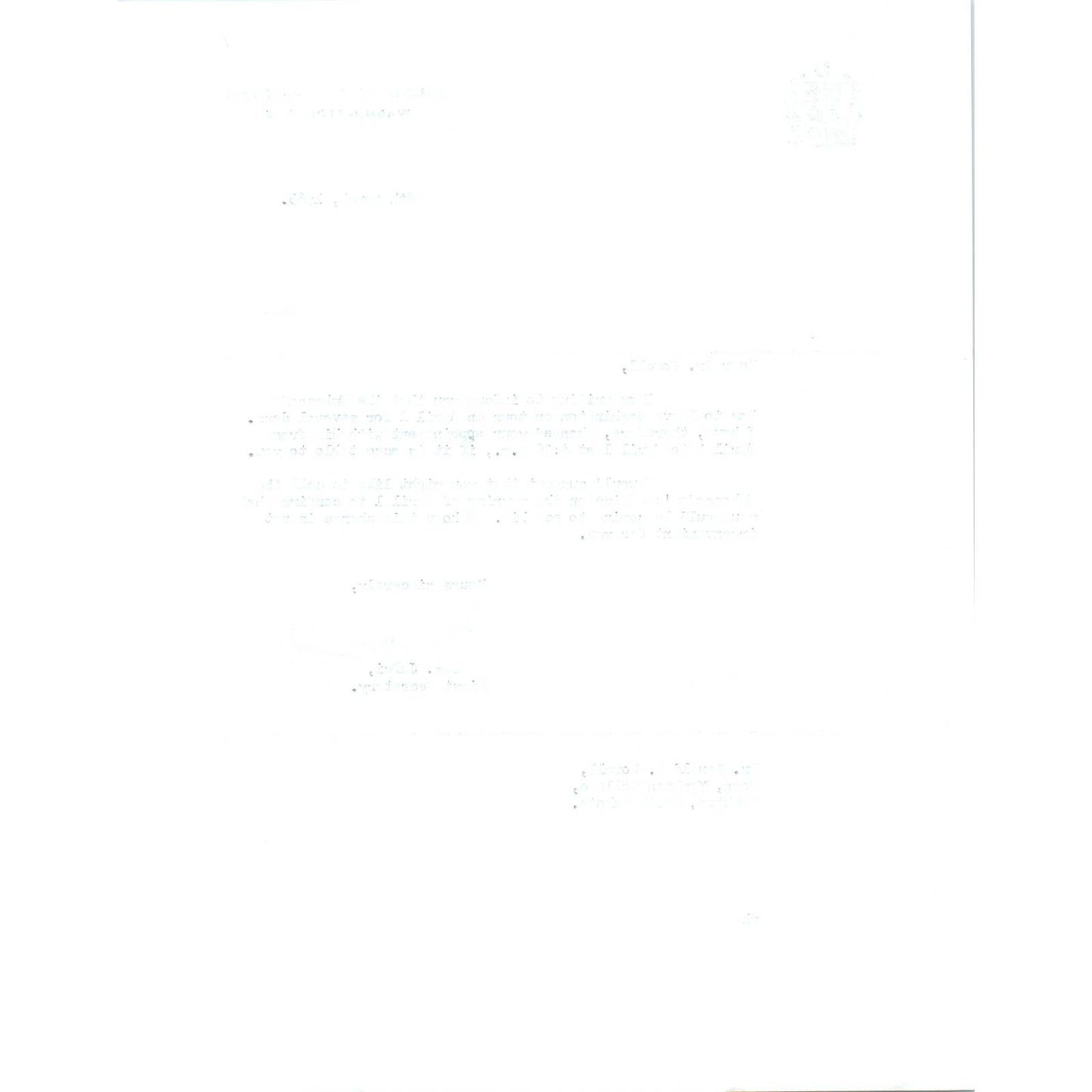 Embassy of Pakistan to US Letterhead Memo M.A. Jafri 3/28/63 TK1-P9