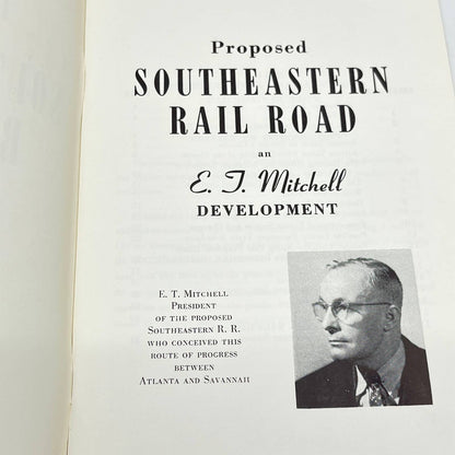 1950s Proposed Southeastern Rail Road an E.J. Mitchell Development Vol. I TF8