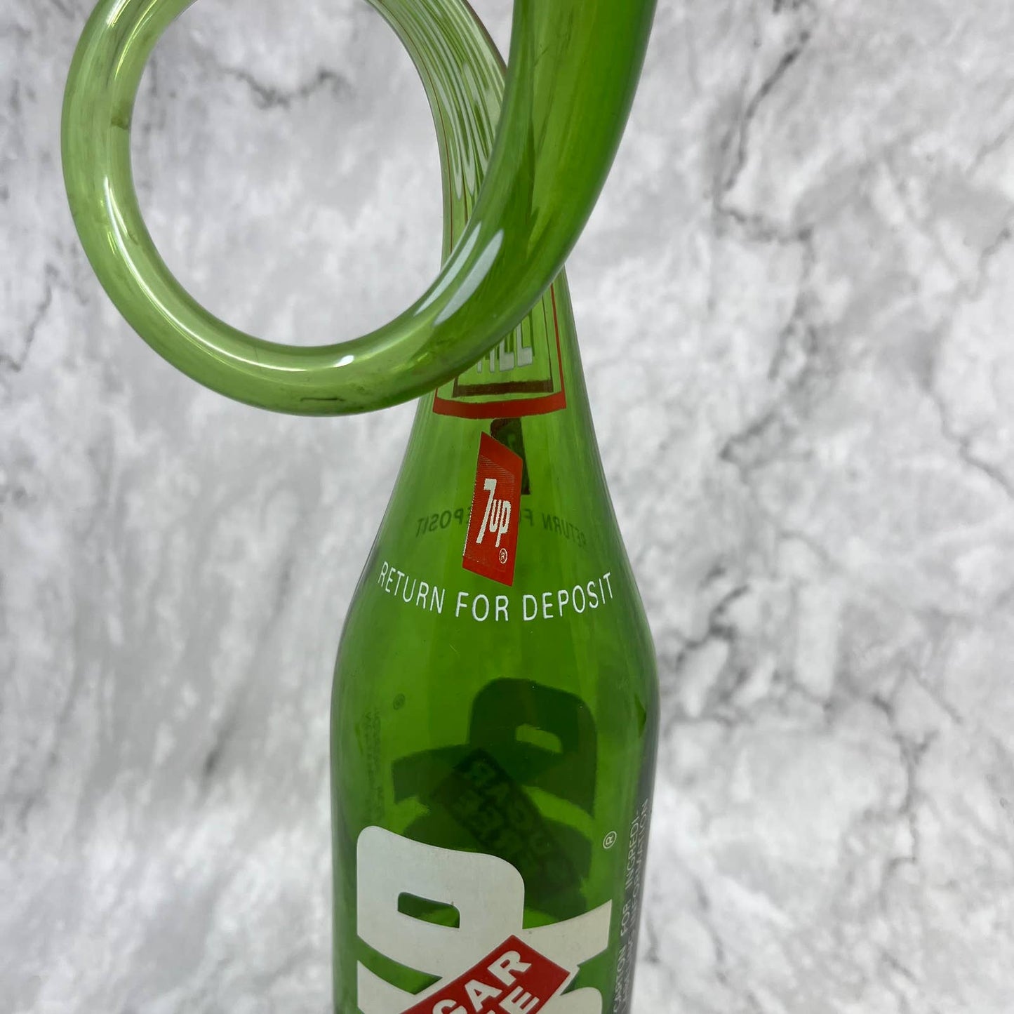 Vtg 1970's Stretched 7up Glass Soda Pop Bottle Carnival Fair Prize 13" TD1