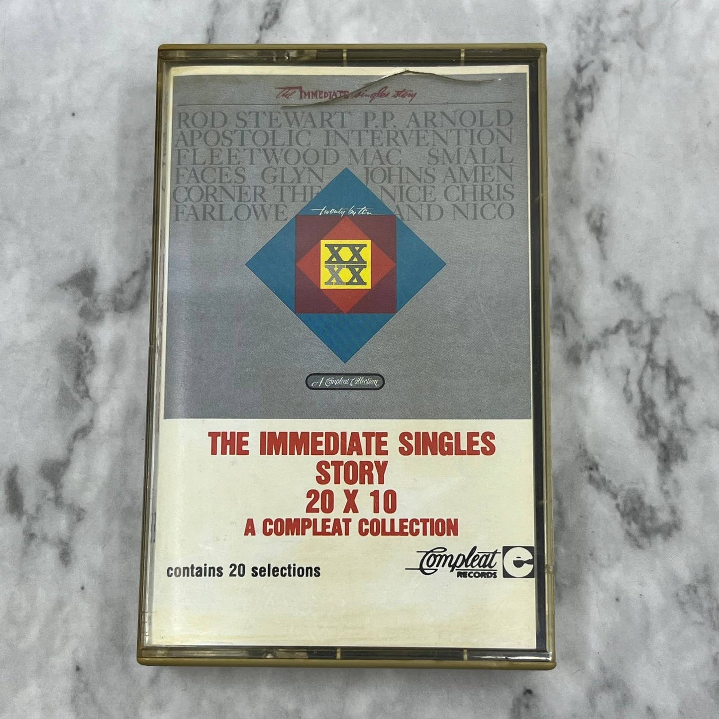 The IMMEDIATE SINGLES STORY 20 x 10 Small Faces, The Nice Cassette Tape TH1-32
