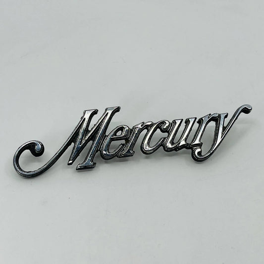 OEM 1974-76 Mercury Cougar Emblem Name Plate Script Front Header D4WB8C046AA SB6