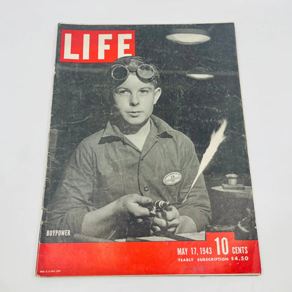 Life Magazine May 17, 1943 Boypower Jack Wilder Douglas Aircraft TD9