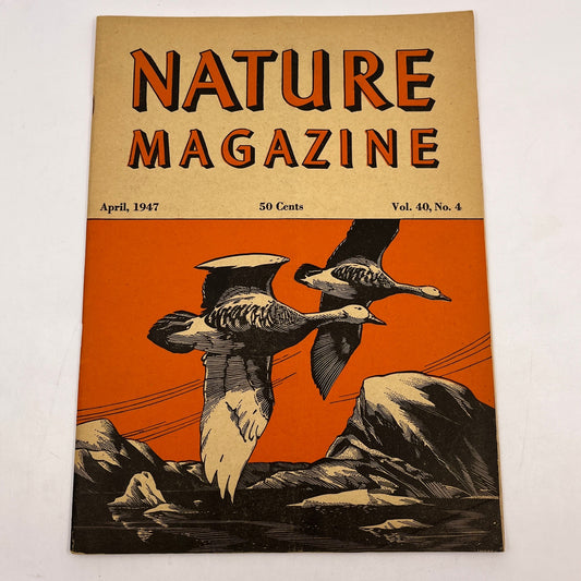 Nature Magazine Apr 1947- Geese Goldfinches in Saskatchewan TH9