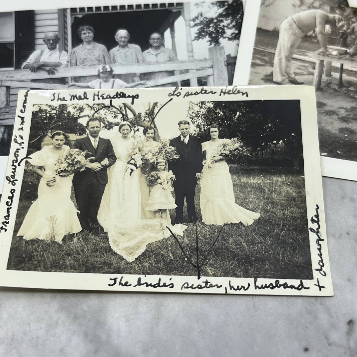 c1940 Collection of Photos & Negatives White Stone VA Family Gathering TJ9-PG2