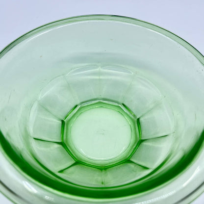 Hazel Atlas Rest Well Green 6" Mixing Bowl Vintage Depression Glass TE4