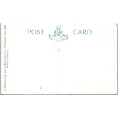 Army Soldier Reporting to Inspecting Officer c1905 - Original Postcard P3-4