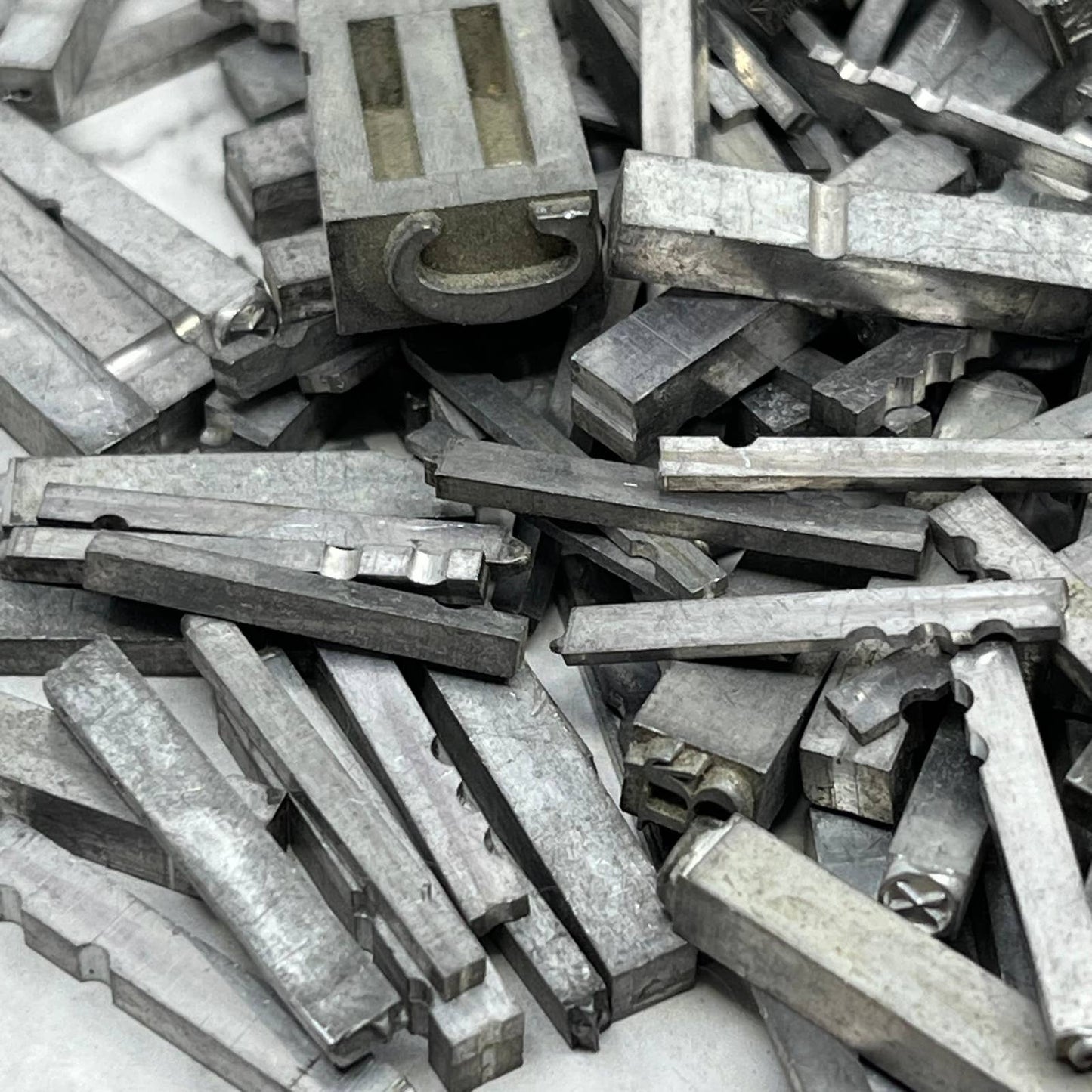 Huge Lot Vintage Letterpress Printers Block Various Size LETTERS & Spacers SE850