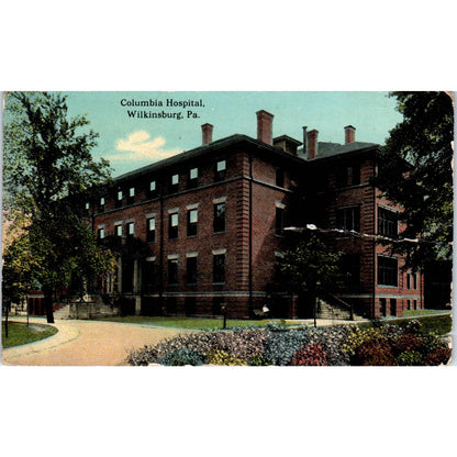 1914 Postcard Columbia Hospital Wilkinsburg PA TD8-P2