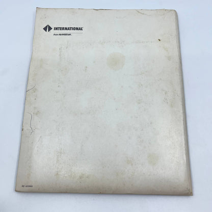 1987 International from Navistar Trucks Parts and Maintenance Information TF8