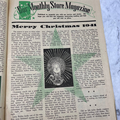 1941 Dec - Otto Hardware Store Newsletter Cold Spring Minnesota TJ3