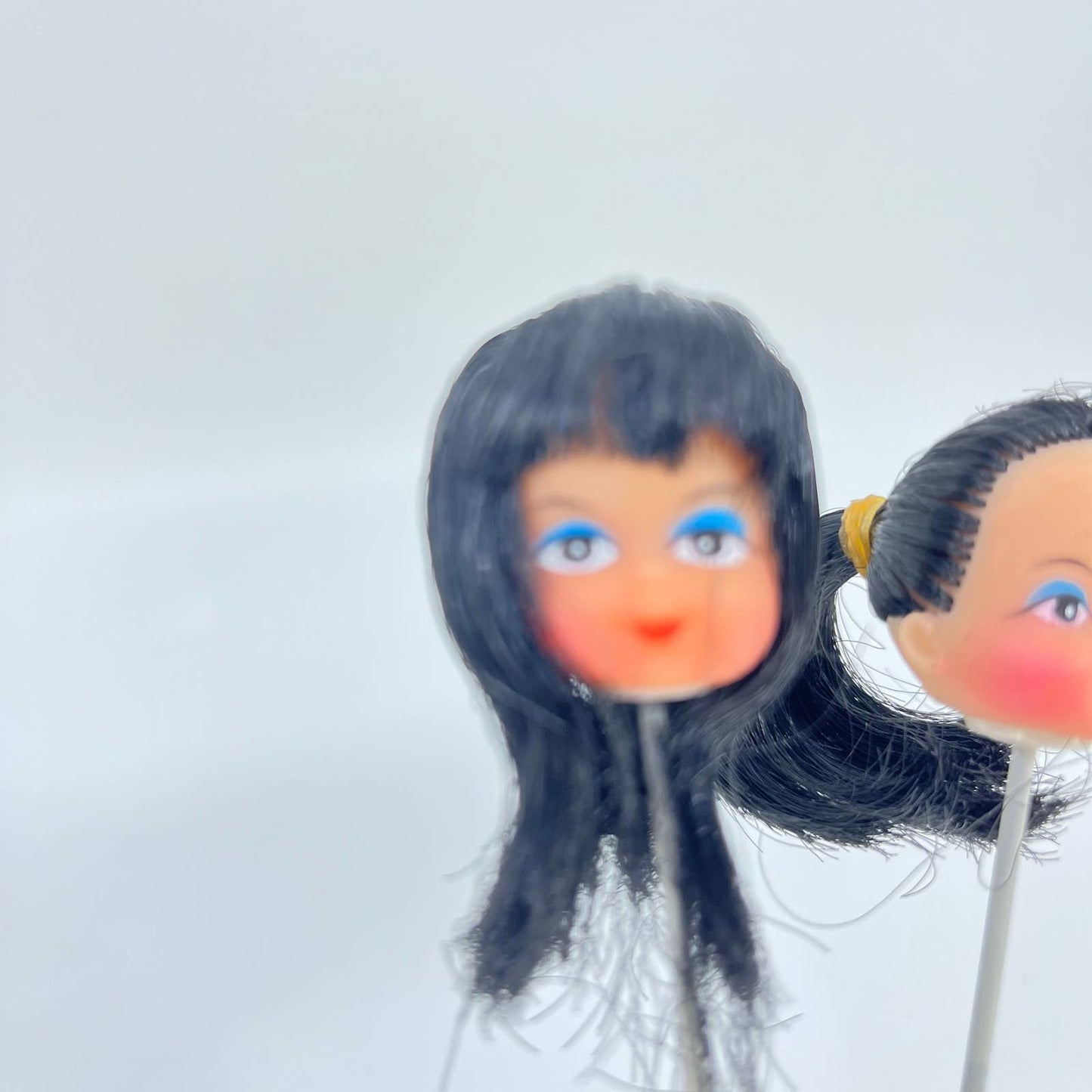 Vintage NOS Doll Head With Long Pick Lot of 2 SD1