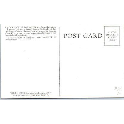 Toll House Whitman Massachusetts Original Postcard TK1-P12