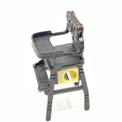 1970s High Chair Die Cast Pencil Sharpener w Box Dollhouse Miniature SC8
