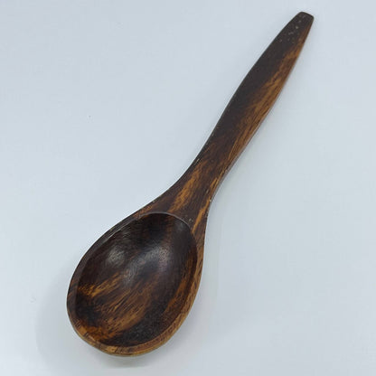 Vintage Handmade Solid Oak Wooden Scoop Spoon 8” SC9