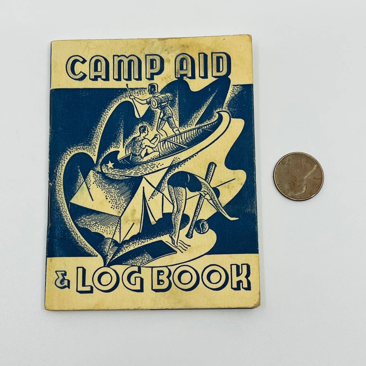 1942 Camp Aid & Log Book Spirit Lake Scout Camp WA Mt. St. Helen Blue SC2