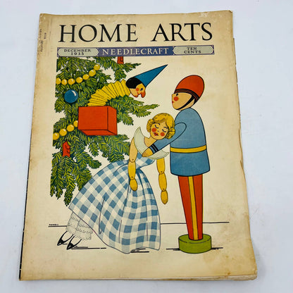 HOME ARTS NEEDLECRAFT Dec 1935 CHRISTMAS GIVING KNITTED GLOVES  Cross Stitch BA4