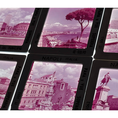 1960s Napoli Italy Travel Slide Set of 6 2x2 Slides TK2-S4-9