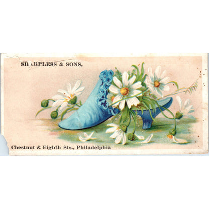 1880s Victorian Trade Card Sharpless & Sons Dry Goods Philadelphia PA SF2